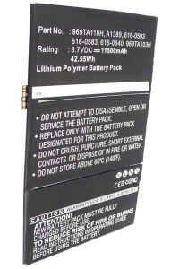 Apple A1389 / 616-0586 / 616-0604 accu (3.7 V, 11500 mAh, 123accu huismerk) AAP00067