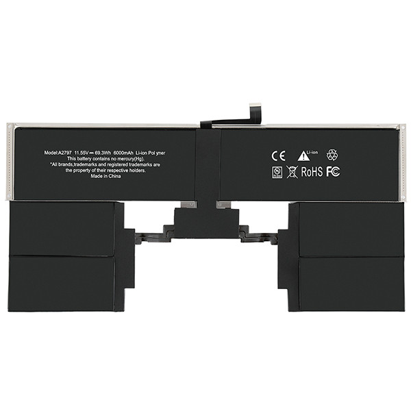 Apple A2797 accu (11.55 V, 6000 mAh, 69.3 Wh, 123accu huismerk)  AAP00712 - 1