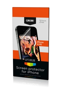 Apple Grixx Optimum Apple iPhone 4 / 4S screenprotector (3 stuks)  AAP00327