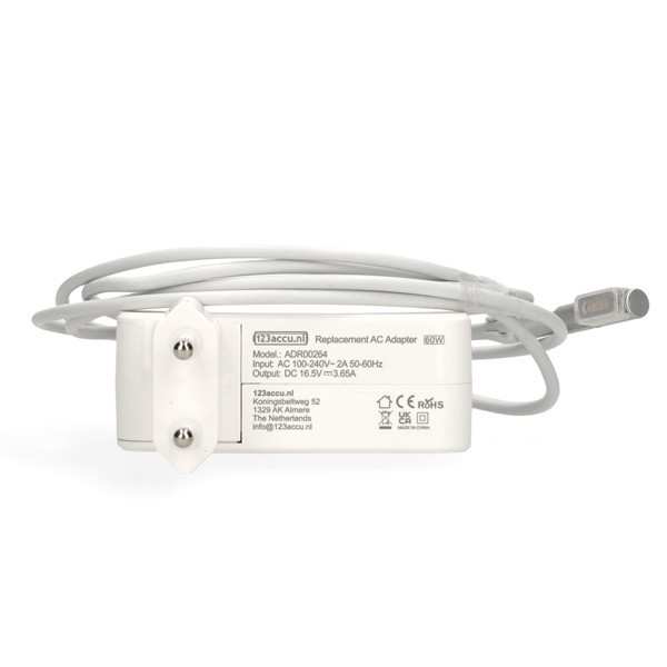Apple Magsafe 1 Power Adapter 60W (123accu huismerk) ADR00264 - 2