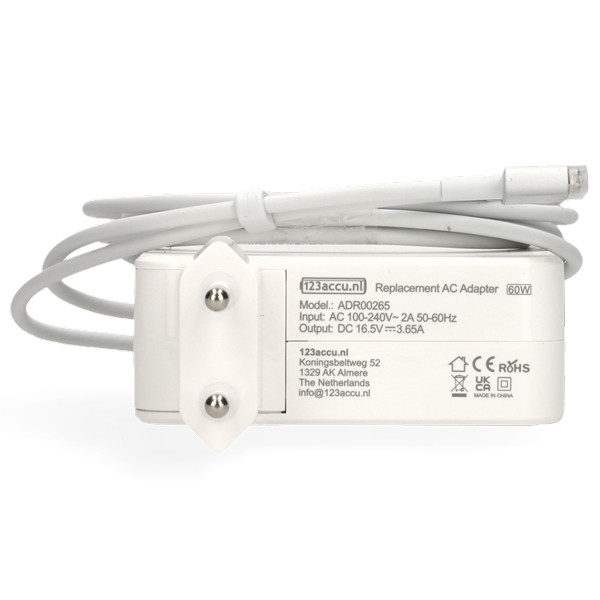 Apple Magsafe 2 Power Adapter 60W (123accu huismerk)  ADR00265 - 2