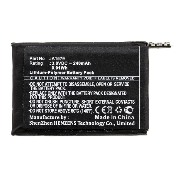 Apple Watch Series 1 42mm A1579 accu 3.8V 240 mAh 123accu huismerk