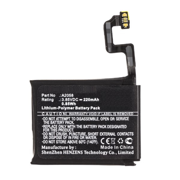 Apple Watch Series 4 40mm A2058 accu 3 85V 220 mAh 123accu huismerk Apple 123accu