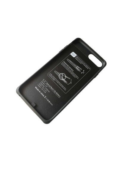 Apple extern accu pack voor iPhone 6/7/8 Plus zwart (5 V, 3700 mAh, 123accu huismerk)  AAP00383 - 1