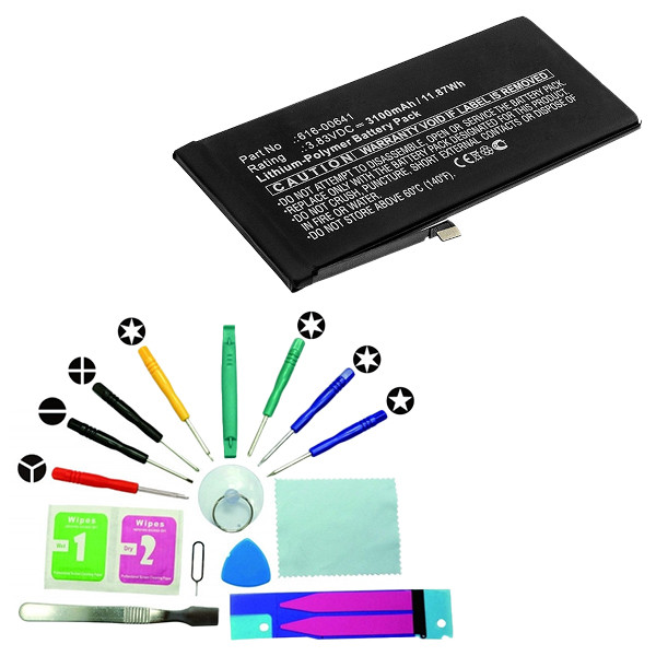 Apple iPhone 11 accu / 616-00641 / 616-00644 met toolkit (3.83 V, 3100 mAh, 123accu huismerk) AAP00741 - 1