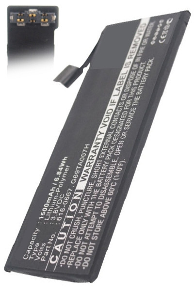 Apple iPhone 5C accu (3.8 V, 1500 mAh, 123accu huismerk)  AAP00017 - 1