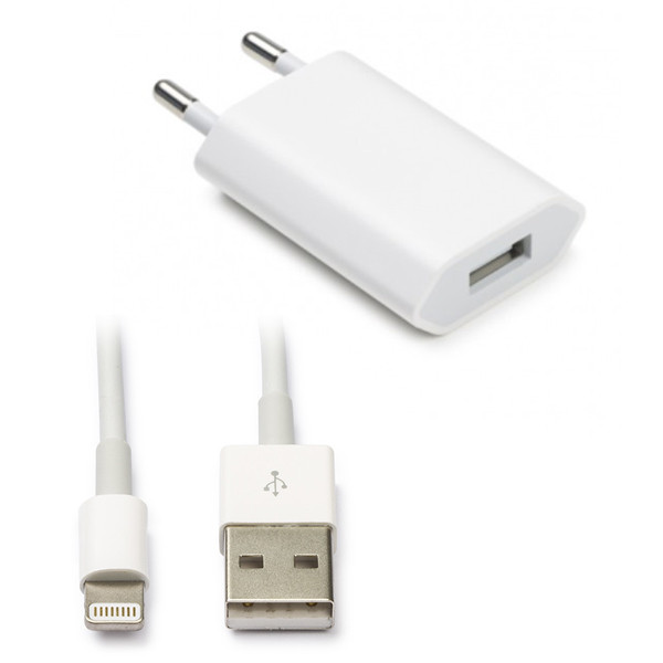 Apple iPhone adapter met USB-A naar kabel Lightning (wit) AAP00721 - 1