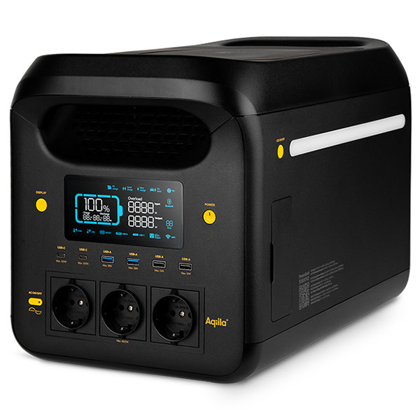 Aqiila Powerbird S1800V2 Power Station (1229Wh / 1800W / 3000W Piek) AAQ00036 - 1