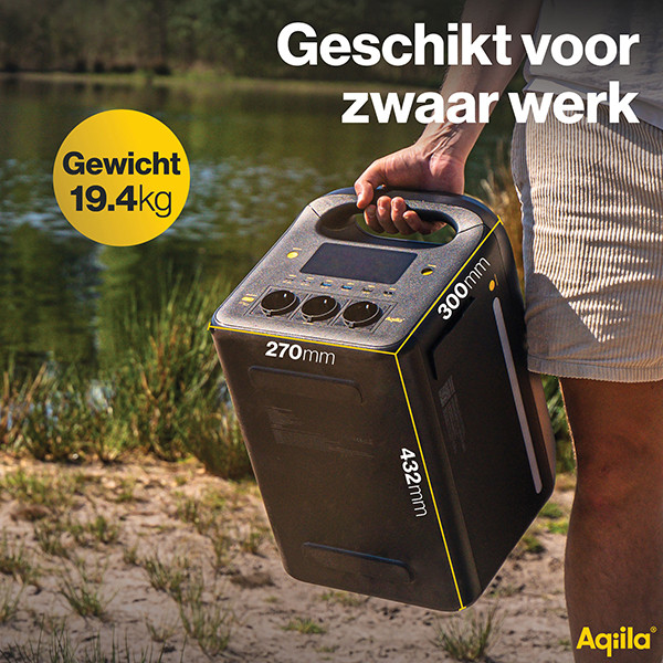 Aqiila Powerbird S1800V2 Power Station (1229Wh / 1800W / 3000W Piek) AAQ00036 - 8