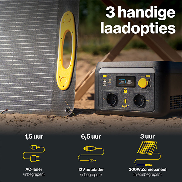 Aqiila Powerbird S600V2 Power Station (512Wh / 600W / 1000W Piek) AAQ00035 - 5