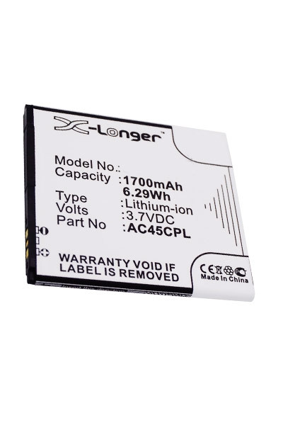 Archos AC45CPL accu (1700 mAh, 123accu huismerk)  AAR00054 - 1