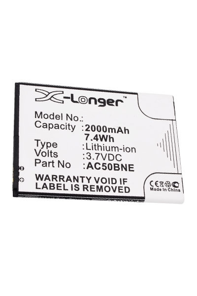 Archos AC50BNE accu (3.7 V, 2000 mAh, 123accu huismerk)  AAR00057 - 1