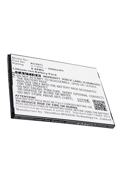 Archos AC59Ti accu (2400 mAh, 123accu huismerk)  AAR00053 - 1