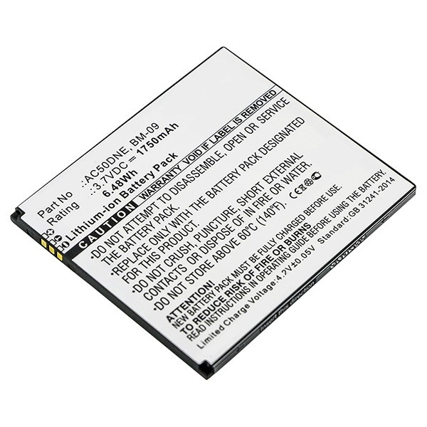 Archos BM-09 / AC50DNE accu (1750 mAh, 123accu huismerk)  AAR00154 - 1