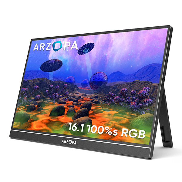 Arzopa Z1C portable monitor 16,1" | 1920 x 1080 | 2x USB-C + 1x Mini HDMI AAR00215 - 1