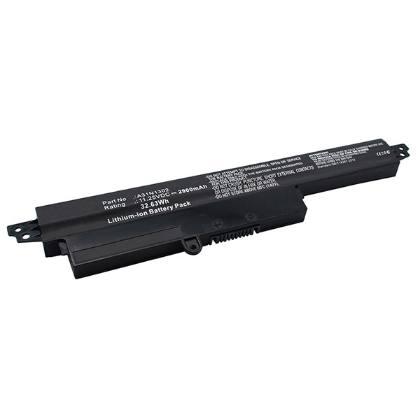 Asus A31LM9H / A31LMH2 / A31N1302 accu (11.25 V, 2900 mAh, 123accu huismerk)  AAS00295 - 1