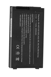 Asus A32-A8 / A32-F80H / A32-F80 accu zwart (11.1 V, 4400 mAh, 123accu huismerk)  AAS00091