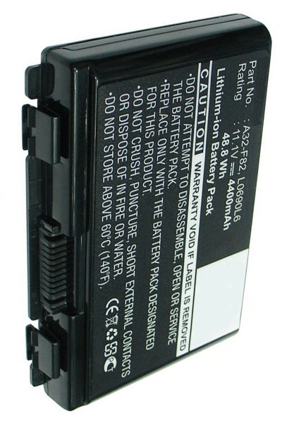 Asus A32-F82 / A32-F52 / 90-NVD1B1000Y accu (11.1 V, 4400 mAh, 123accu huismerk)  AAS00105 - 1