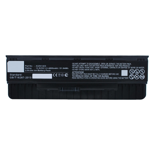 Asus A32N1405 accu (10.8 V, 4400 mAh, 123accu huismerk)  AAS00411 - 1