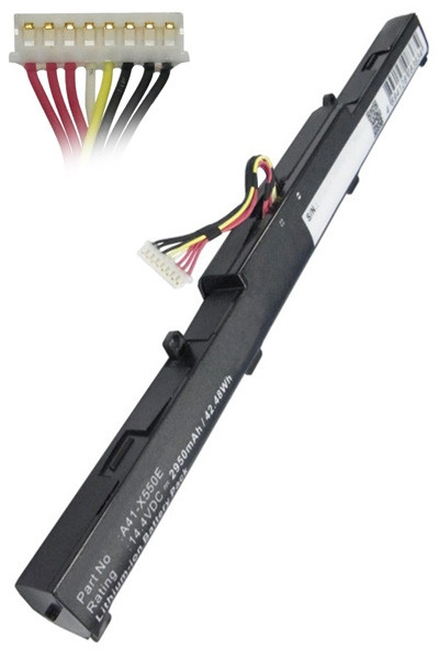 Asus A41-X550E / 0B110-00220100 accu (14.4 V, 2200 mAh, 123accu huismerk)  AAS00264 - 1