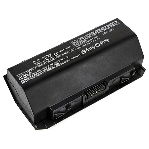 Asus A42-G750 / 0B110-00200000 accu (14.8 V, 4800 mAh, 123accu huismerk)  AAS00563 - 1