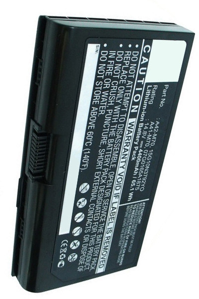 Asus A42-M70 / A32-M70 / 90-NFU1B1000Y accu (14.8 V, 4400 mAh, 123accu huismerk)  AAS00073 - 1