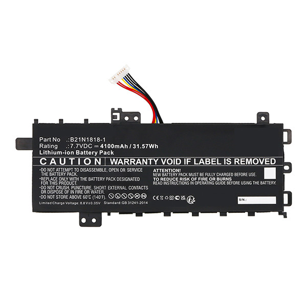 Asus B21N1818-1 accu (7.7 V, Li-ion, 4100 mAh, 123accu huismerk) AAS00884 - 4