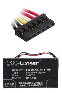Asus C11-P03 accu (5100 mAh, 123accu huismerk)  AAS00326