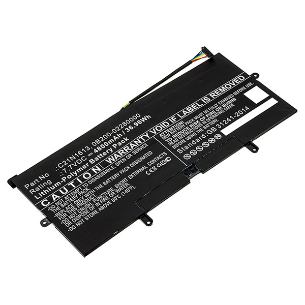 Asus C21N1613 / 0B200-02280000 accu (7.7 V, 4800 mAh, 123accu huismerk)  AAS00718 - 1