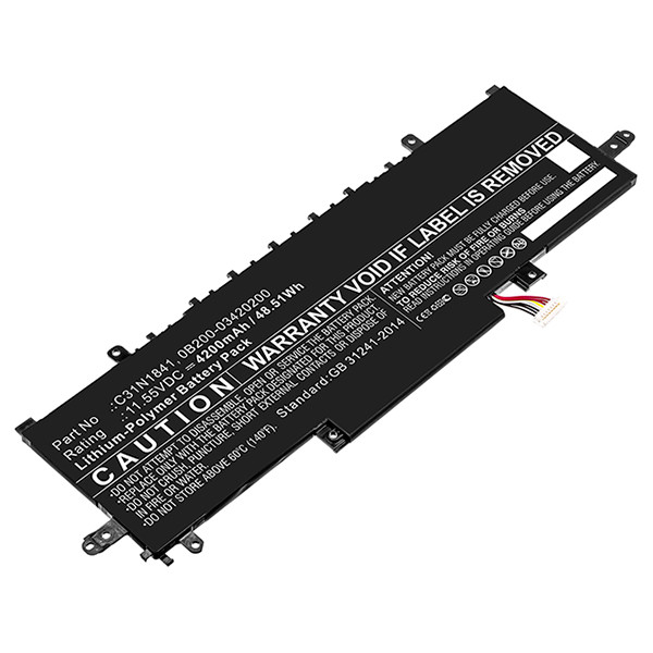 Asus C31N1841 / 0B200-03420200 accu (11.55 V, 4200 mAh, 123accu huismerk)  AAS00768 - 1