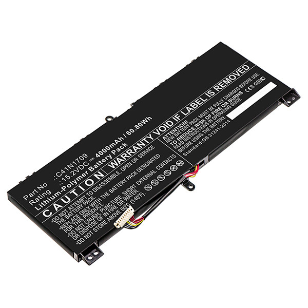 Asus C41N1709 / 0B200-02730000 accu (15.2 V, 4000 mAh, 123accu huismerk)  AAS00772 - 1