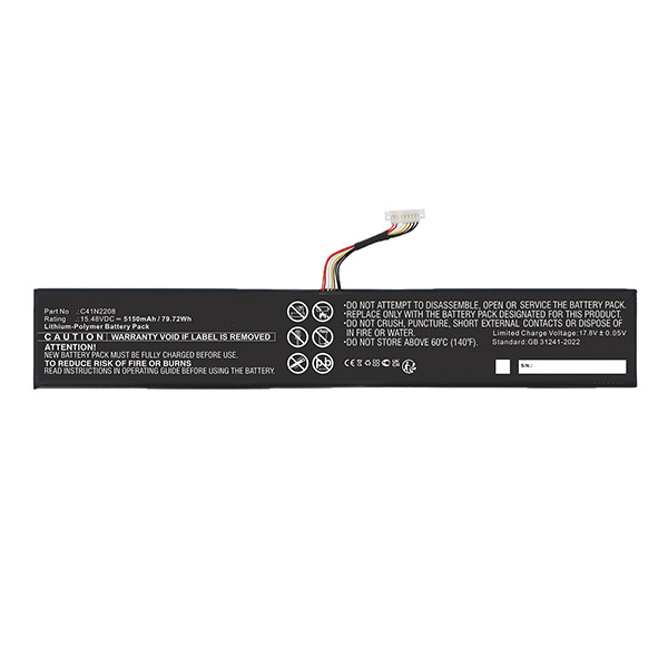 Asus C41N2208 accu (15.48 V, 5150 mAh, 123accu huismerk) AAS00900 - 3