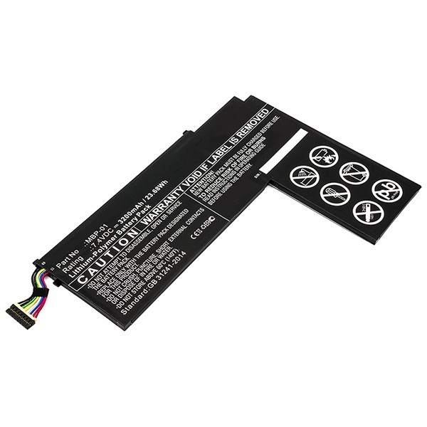 Asus MBP-01 /  0B200-00060000  accu (7.4 V, 3200 mAh, 123accu huismerk)  AAS00571 - 1