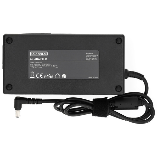 Asus adapter (19.5 V, 11.8 A, 230 W, 6.0 x 3.7 plugmaat, 123accu huismerk) AAS00063 - 3