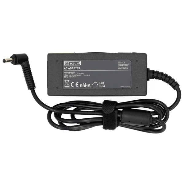 Asus adapter (19 V, 2.37 A, 45 W, 4.0 x 1.35 plugmaat, 123accu huismerk) ADR00280 - 2