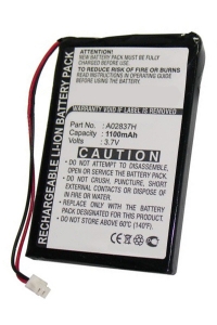 AudioGuide A02837H accu (1100 mAh, 123accu huismerk)  AAU00071