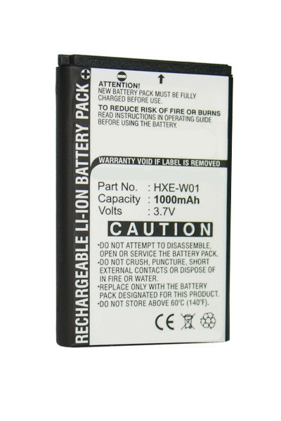 B&B HX-N3650A / BA-01 / HXE-W01 accu (1000 mAh, 123accu huismerk)  ABB00015 - 1