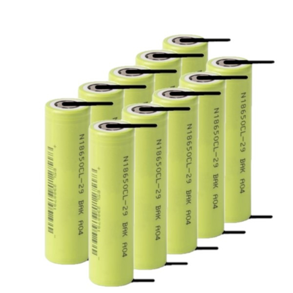 BAK 10 stuks: BAK 18650 batterij met soldeerlippen (3.7 V, 2900 mAh, 8.25A)  ABA00142 - 1