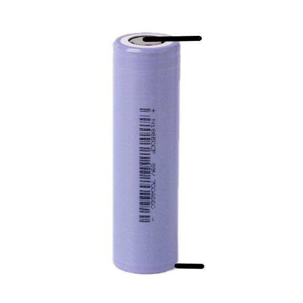 BAK 18650 batterij met soldeerlippen (3.6 V, 3350 MAh, 10A)  ABA00139 - 1