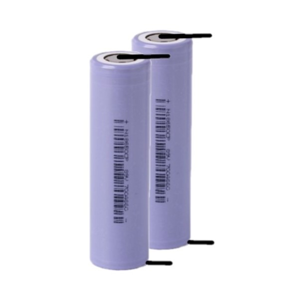 BAK 2 stuks: BAK 18650 batterij met soldeerlippen (3.6 V, 3350 MAh, 10A)  ABA00145 - 1
