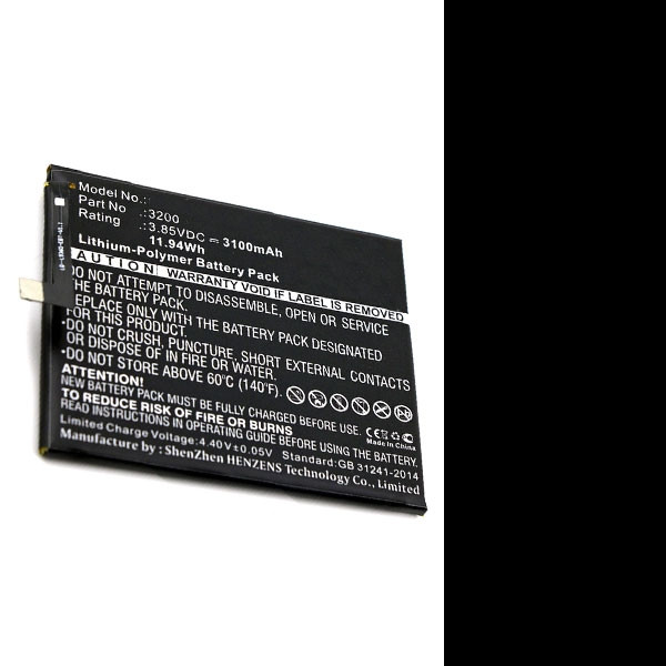BQ 3200 accu (3100 mAh, 123accu huismerk) ABQ00014 - 1