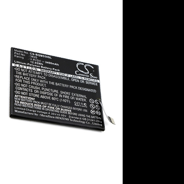 BQ 3620 accu (3400 mAh, 123accu huismerk)  ABQ00016 - 1