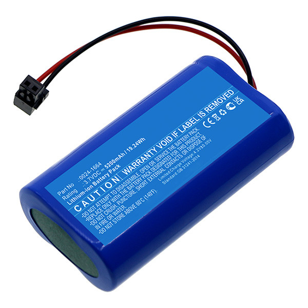 Bacharach 0024-1664 accu (3.7 V, 5200 mAh, 123accu huismerk)  ABA00118 - 1