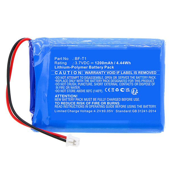 Baofeng BF-T1 / SR171211 accu (3.7 V, 1200 mAh, 123accu huismerk)  ABA00138 - 2