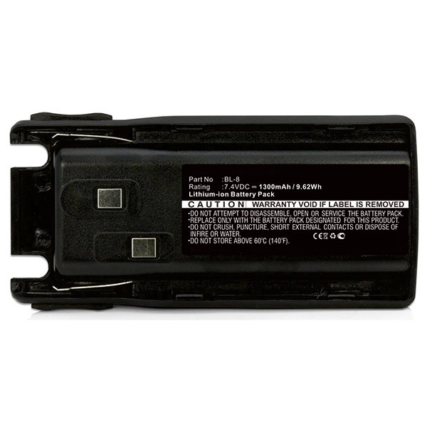 Baofeng BL-8 accu (7.4V, 1300 mAh, 123accu huismerk)  ABA00041 - 1