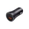 Baseus 2-poorts USB auto snellader USB-A en USB-C (60W, donkergrijs)  ABA00151 - 4