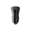 Baseus 2-poorts USB auto snellader USB-A en USB-C (60W, donkergrijs)  ABA00151 - 2