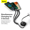 Baseus Bright Mirror 2 USB 3-in-1 kabel voor micro USB / USB-C / Lightning (100W, zwart)  ABA00202 - 3