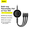 Baseus Bright Mirror 2 USB 3-in-1 kabel voor micro USB / USB-C / Lightning (100W, zwart)  ABA00202 - 4