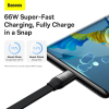 Baseus Bright Mirror 2 USB 3-in-1 kabel voor micro USB / USB-C / Lightning (66W, zwart)  ABA00197 - 3